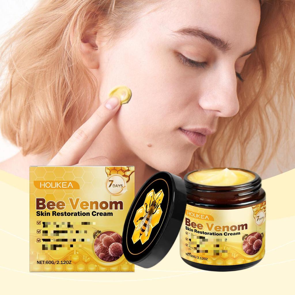 Bee Venom Skin Restoration Cream Skin Blemish Remover Reduce Redness Sensitive Skin Barrier Repair Skin Renewal Moisturizer 60g