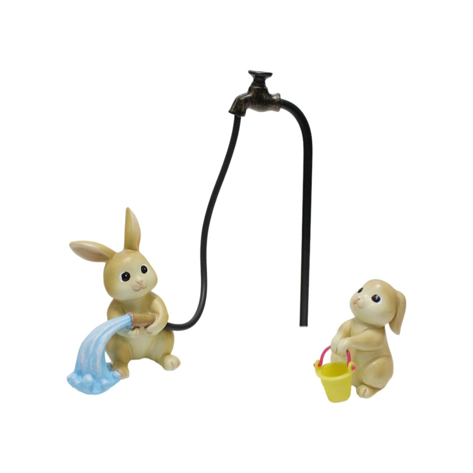 

Миниатюрная статуэтка, украшение для цветочного горшка, симпатичные аксессуары для цветочного горшка, статуэтка из смолы, подходит для террасы, двора, украшения One Size