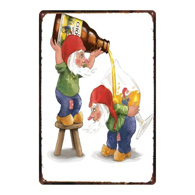 Chouffe Beer Retro Metal Tin Sig Vintage Plate Wall Pub Restaurant Bathroom Decorations For Home Art Decor Iron Poster DU-4910A