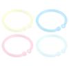 20pcs Plastic Rings Transparent Flexible Loose Leaf Book  Rings for School Home Office Cards D