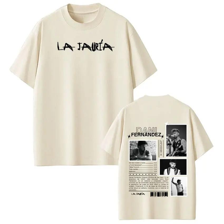Shortsleeved Loose Casual Cotton Tshirts Rapper Dani Fernandez Album Tour Print Tshirt Unisex Women Hiphop Tshirts Streetwear