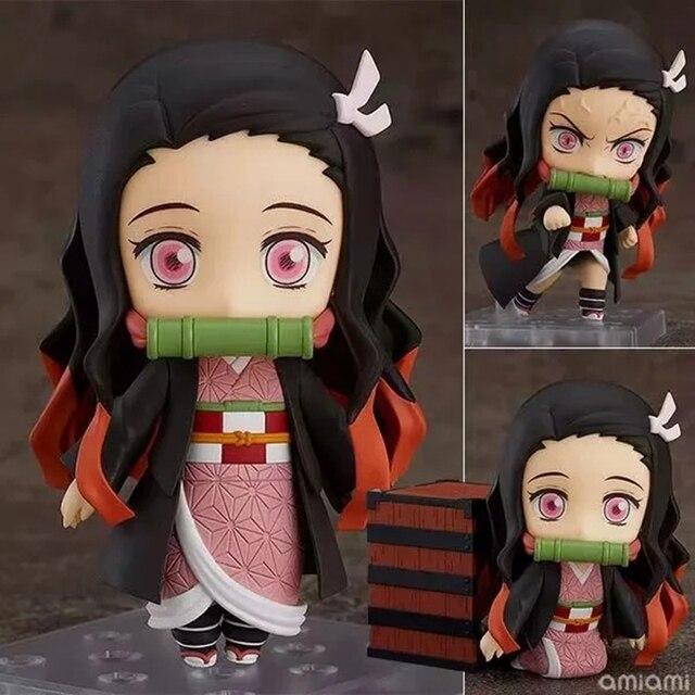10cm Demon Slayer #1510 Tanjirou Action Figure Kyojuro Rengoku Giyu Tomioka Kimetsu No Yaiba Figure Hashibira Inosuke Figurine
