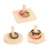 Bird Stacking Toy Parrot Training Toy Ringtoss Toy Tiny Ringtoss Small Finger Toy Intelligence Mini Ringtoss Set
