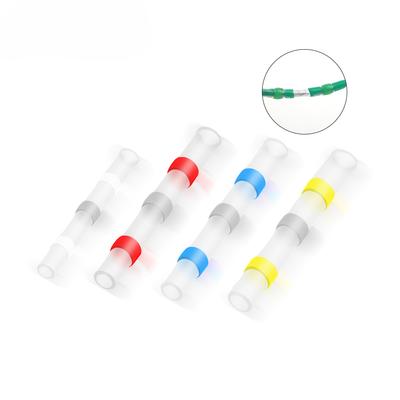 Kit di connettori di testa impermeabili con guarnizione di saldatura da 50 pezzi/sacchetto con tubo termorestringente - Ideale per cablaggi elettrici e collegamenti di cavi