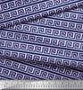 Soimoi Poly Crepe Fabric Greek Key Geometric Printed Craft Fabric by the Metre 42 Inch
