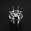 Mactions Crown Style Vented Fuel Tank Cap Gas Cap For Harley Sportster XL 883 1200 Touring Road King Dyna Softail Custom