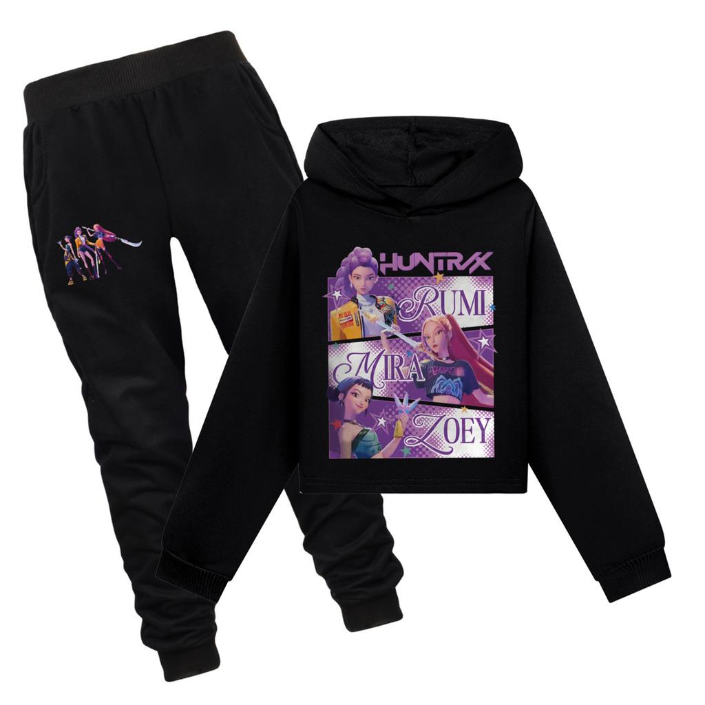 Children's Summer Sports T-shirt And Pants Two-piece Sportswear Set Long Sleeve Printed Suit