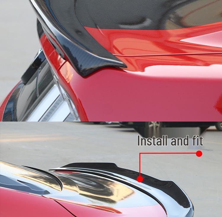 Compatible Mustang Trunk Lid Spoiler for 2015-2022 Ford Mustang - Easy Installation & Modification.
