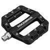 Set of MTB Bicycle Pedals, Anti-slip, Nylon and Steel, Black