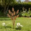 Outdoor Garden Decoration Metal Stake Creative Lawn Ornament Yard Art Sculpture for Patio Lawn Pathway Decoration