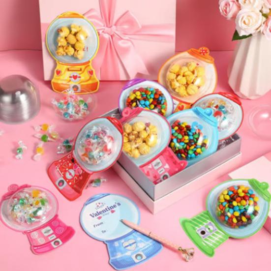Sada DIY karet s bonbóny Okamžitý pop-up automat na žvýkačky Karty Řemeslný dárek na Valentýna pro děti Páry Školní třída Potřeby na párty