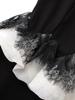 High-Quality Socialite Style Rhinestone-Inlaid Faux Two-Piece Slim-Fit Dress for Spring/Summer