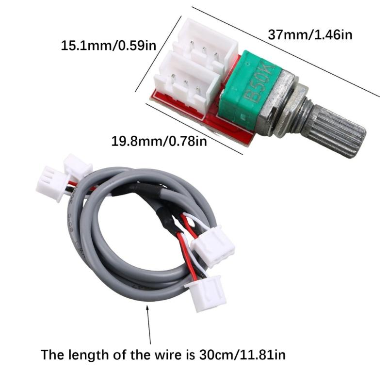 DIY Music Volumes Control Duplex 50K Adapter Board 300mm Shielded Cable Volumes Potentiometer For Power Project
