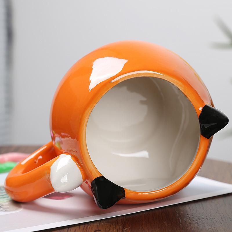 Cartoon Vormige Keramische Mok Creatieve Koffie Melk Thee Water Kop Leuke Kinderen Ontbijtkop Huishoudelijk Drinkgerei