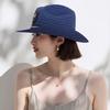 Straw Hat UPF 50+ UV Sun Protection Short Brim Beach Hat Adjustable Size Lightweight Breathable Summer Adult Hat
