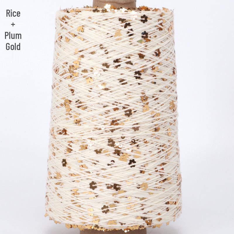 Siyue Ukraine Hand-Woven Cotton Sequin Yarn Fantasy Bead Wool Ball