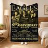 Eagles Band Throw 240G Flannel Blanket, Suitable For Sofas, Beds, Offices,  Exquisite Gift Blankets