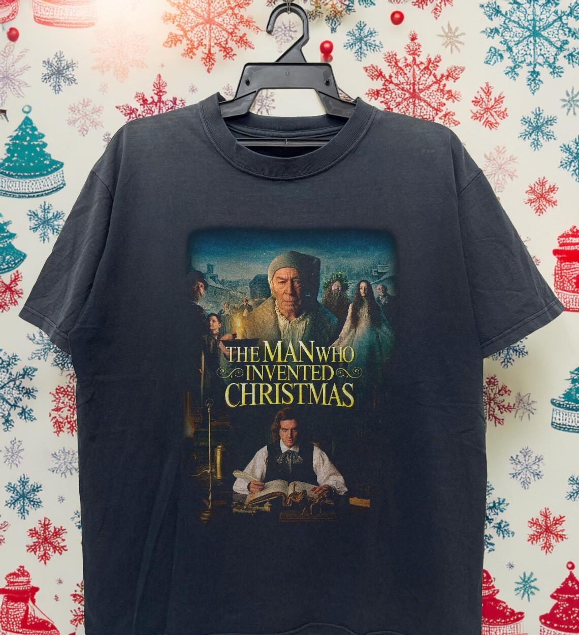 The Man Who Invented Christmas Basic Style Unisex T-Shirt Size S-5XL XXXXL