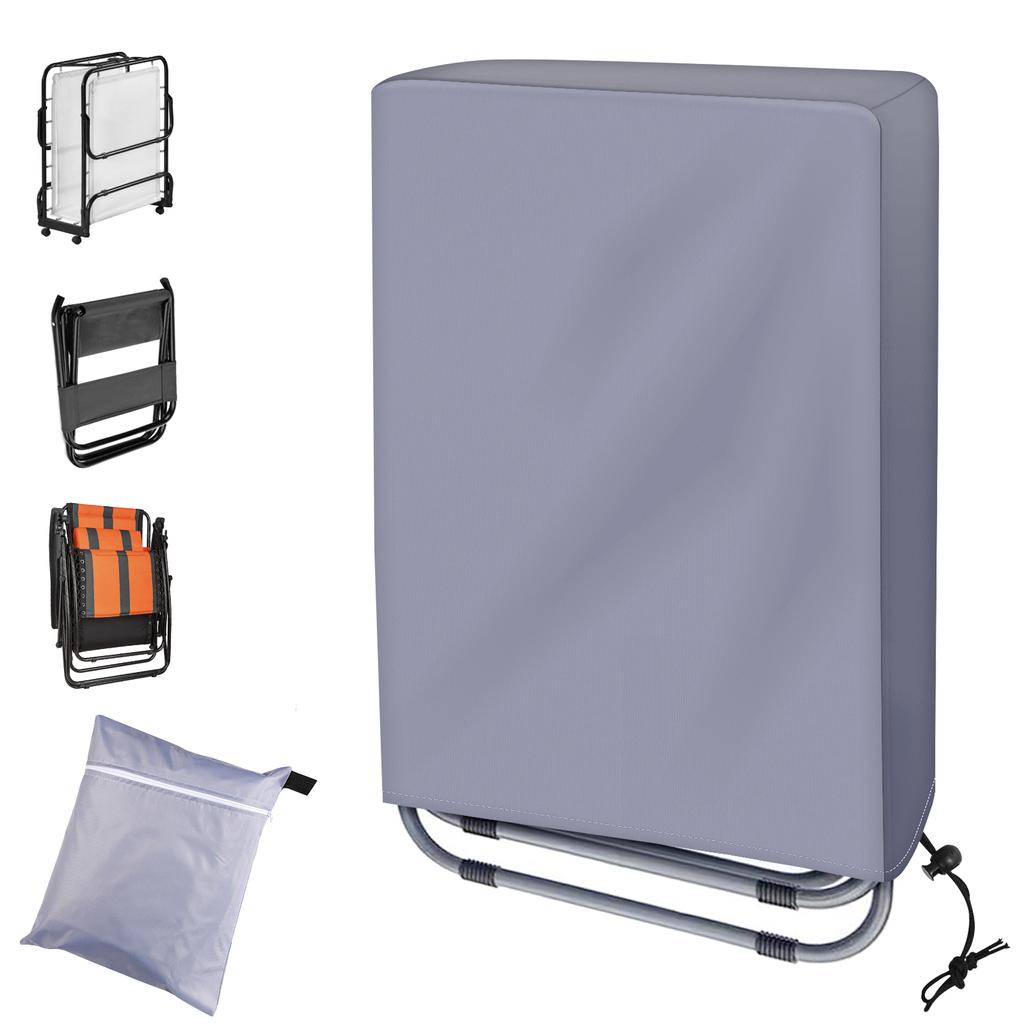 Husă de praf din pânză Oxford neagră pentru scaun pliabil geantă de vid pentru scaun geantă de protecție