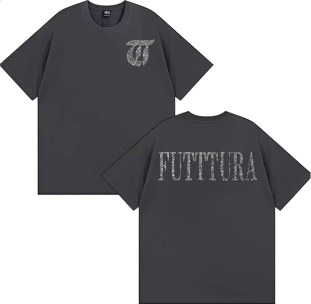 Sängerin Tini Stoessel Futtura Album Logo T-Shirt Damenbekleidung Harajuku Ästhetik T-Shirts Lässiges Gemütliches T-Shirt