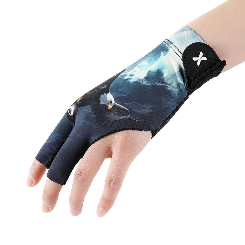 Lightweight Breathable Anti-slip Three-finger Snooker Pool & Table Tennis Gloves
