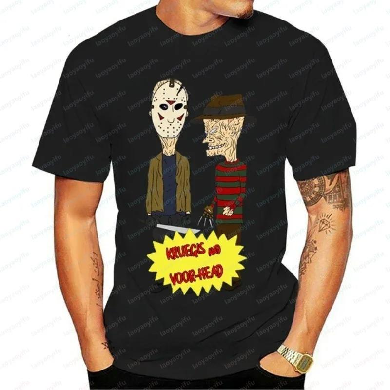 T-shirt Kawaii Beavis and Butthead Novità Divertenti Grafiche Cartoon T-shirt Uomo Abbigliamento Casual Estate Uomo T-shirt Oversize