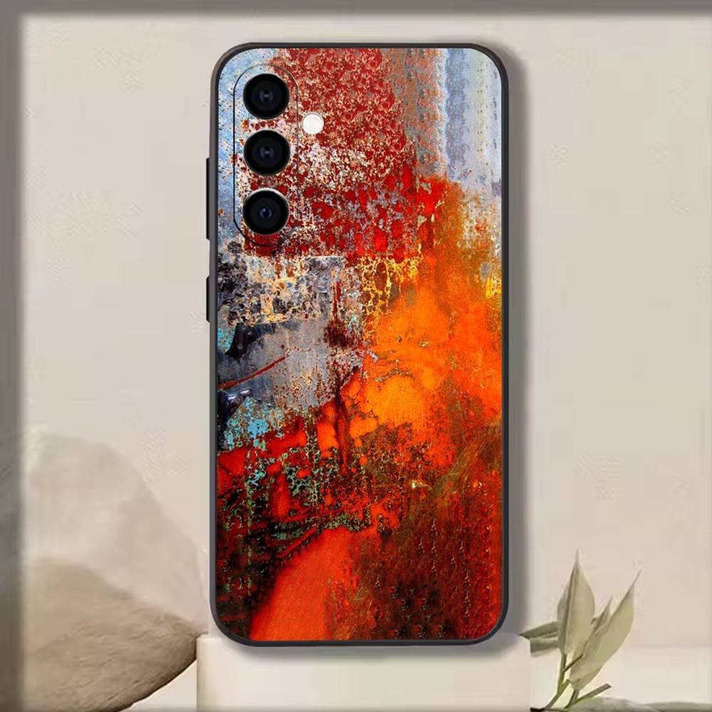 Rust Beauty   Phone Case Black Silicone Soft For Samsung Galaxy A73,A72,A71,A70,A53,A52,A51