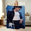 Michael Jackson History World Tour Flannel Printed Blanket Cozy Comfortable Throw Blanket For Bedroom Sofa Bed Party Decor New Year Gift