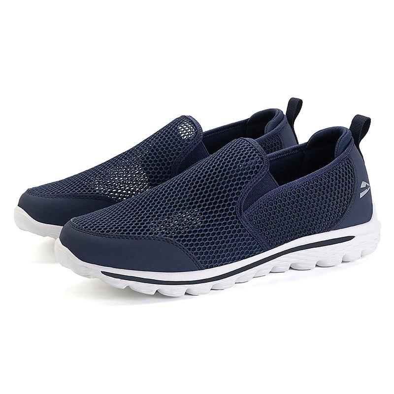 Spring and summer new mesh breathable casual shoes lazy walking shoes large size shoes