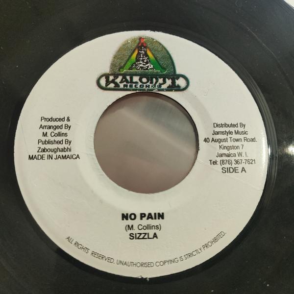 

7inch Record SIZZLA - No Pain NONE Kalonji Records Jamaica Reggae, Ska & Dub Used