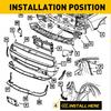 Bumper Bracket For 2017- Toyota Corolla Side Cover Reinforcement Left Right