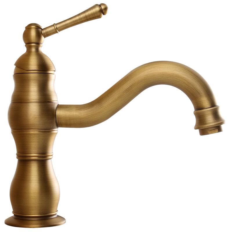 OEING American Style Antique Wall-Mounted Bathroom Faucet