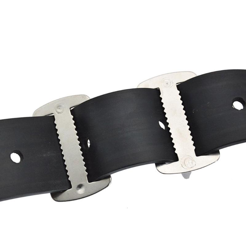 Scubas Diving Sidemount Webbings Strap Fixing Buckles Stainless Steel Knurled Buckles for Underwater Equipment