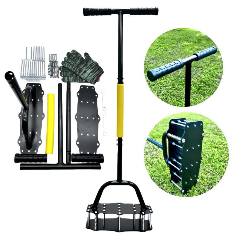 

Lawn Spring Aerator Garden Loose Soil Punch Removable Lawn Loosening Tool