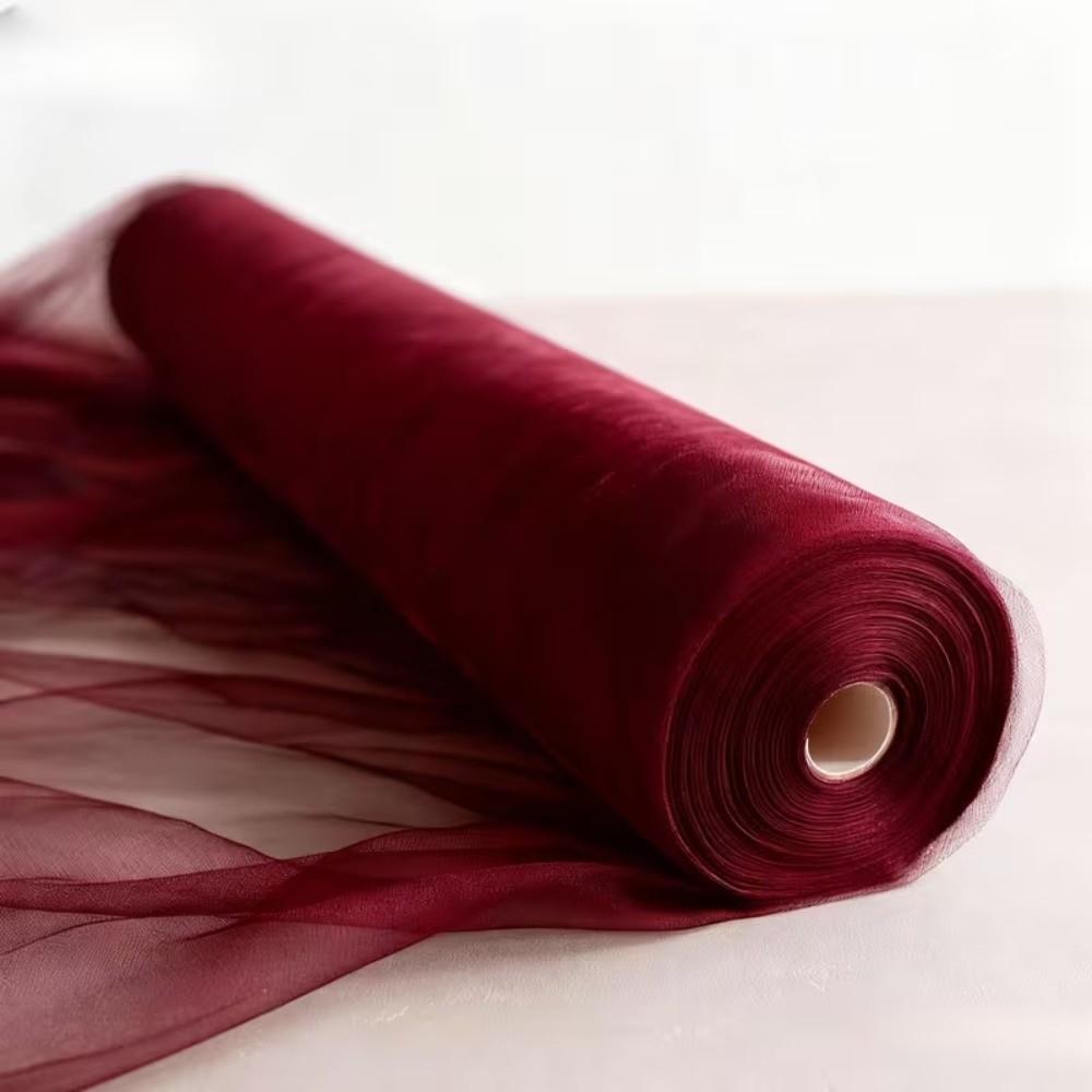 

Multi-clolor Tulle Mesh Ribbon DIY Craft Soft Wedding Backdrop Curtain Elegant 15cm Width Festival Decoration Drape