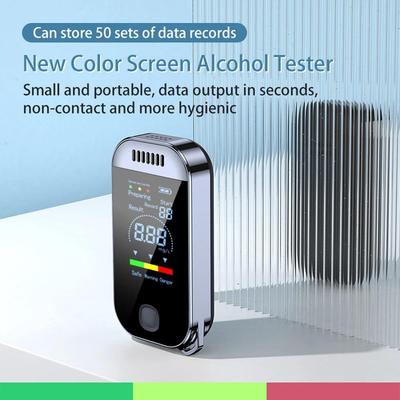 Alkohol tester Přenosný vysoce přesný dechový analyzátor Bezkontaktní Alkoholový detektor Nabíjecí USB