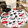 1pc Lipstick, High Heels Chair Carpet for Office, Non-slip, Soft and Durable Office Rug, Perfect for Office yy251227137