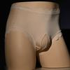Sissy Lingerie For Men Sexy Pouch Penis Sheath Panties Lace Hollow Mesh Transparent Low Rise Transparent Gays Briefs