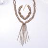 2 PCS Versatile Stacked Beads Necklace 2 Layers Women Collarbone Chain Beaded Choker Necklace  Daily