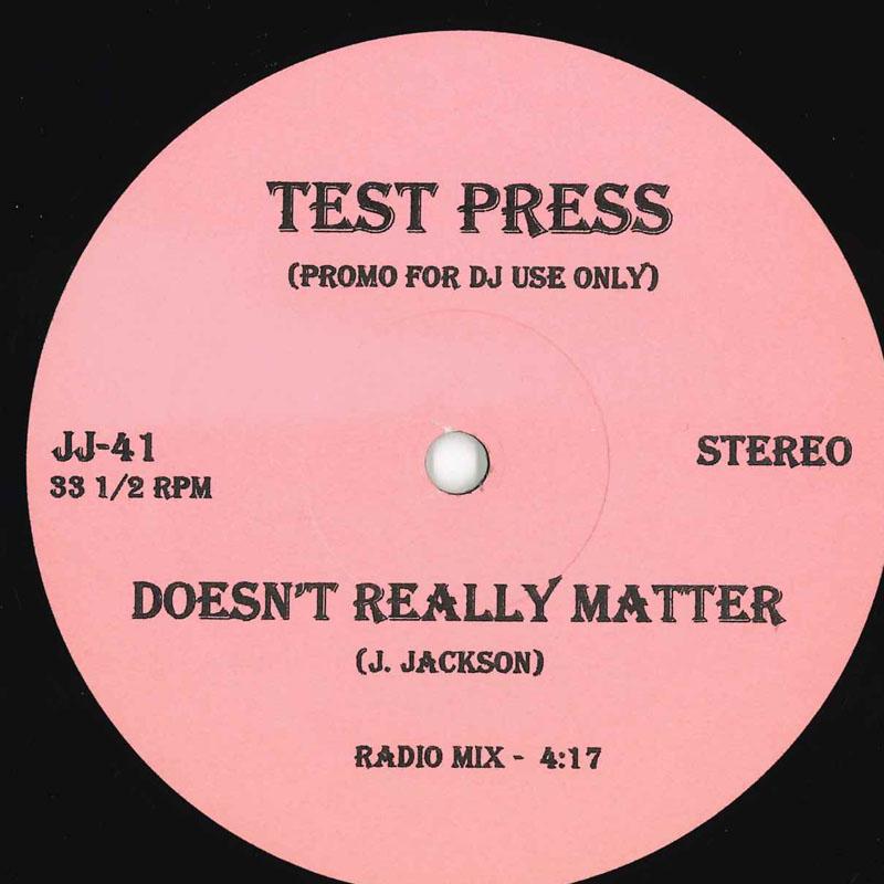 12inch Record JANET JACKSON - Doesn't Really Matter JJ41 Virgin US Rap & Hip-Hop/R&B Used