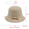 Herbst und Winter schlichter Wollzylinder Herbst und Winter Kuppel eleganter Fischerhut vielseitiger Senior-Sinn Retro Beckenhut Damen