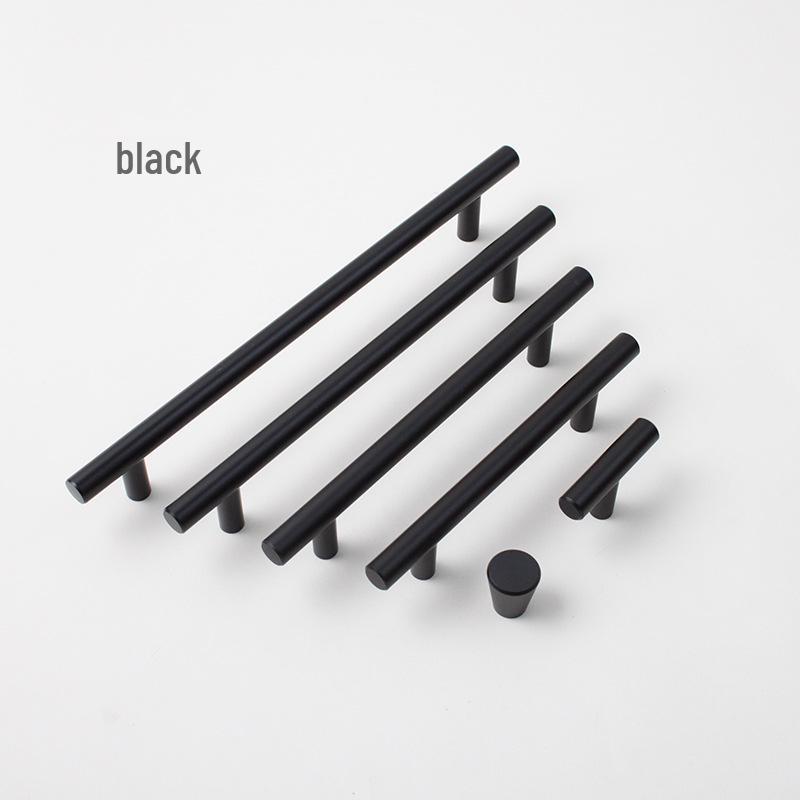 Nordic Minimalist Gold Aluminum Round Bar Handle for Cabinets & Wardrobes