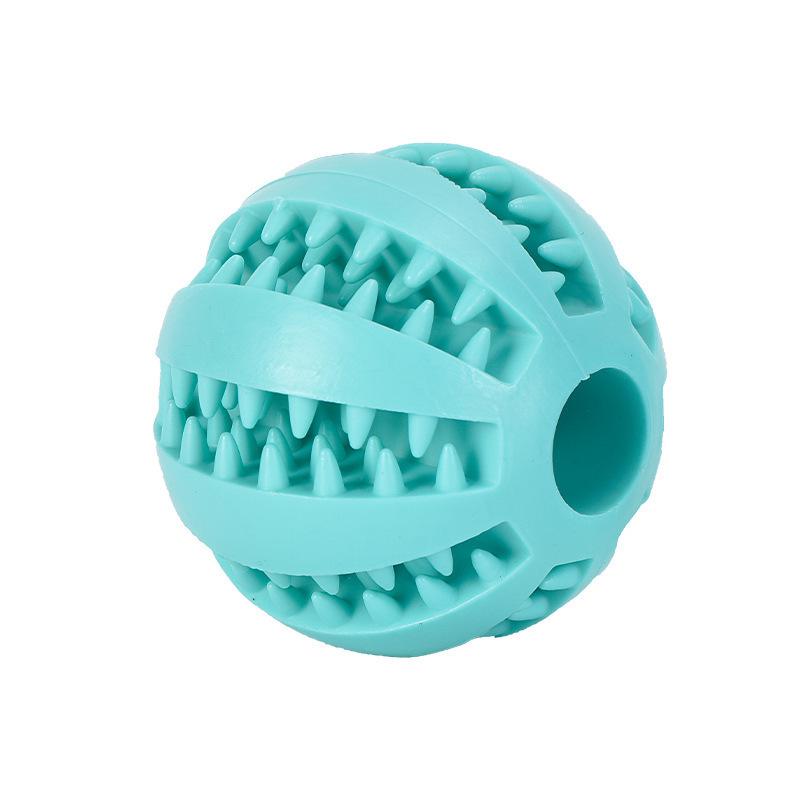 Durable TPR Rubber Molar Ball for Dogs - Bite-Resistant Toy for Golden Retrievers & Teddy Breeds