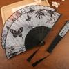 Chinese Style Silk Hand Fan Ink Wash Painting Dance Fan Elegant Retro Fan  Hanfu Cheongsam