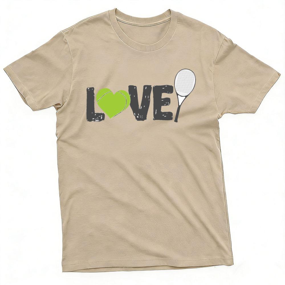 Tennis Love Graphic Tshirt Vintage Distressed Print Short Sleeve Tee Casual Sports Tennis Lover Gift Cotton Daily Wear Tops