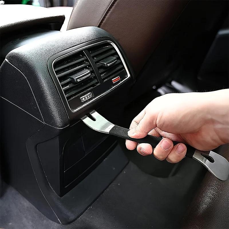 Ferramenta de desmontagem de áudio automotivo Aço inoxidável PryClip Rocker Crowbar Bar Painel da porta Desmontagem Painel de alavanca Interior