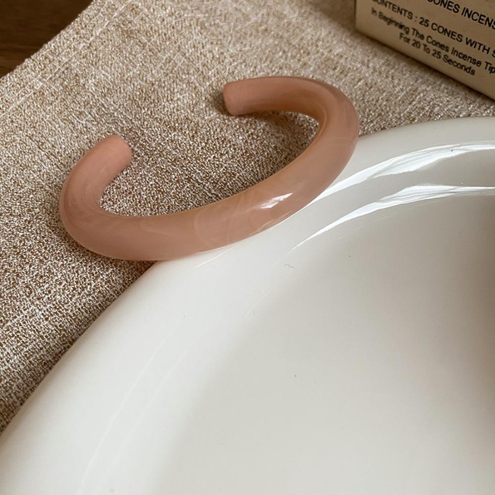 Kreisförmiger Geometrischer Harzarmreif Böhmisch Retro Handring Temperament Öffnungsarmband Dekoration