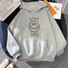 Eddsworld Smile STAY SAFE Oversized Hoodie WoUnisex Funny Print Long Sleeve Pullover Kawaii Fashion Autumn Winter Sweatshirts