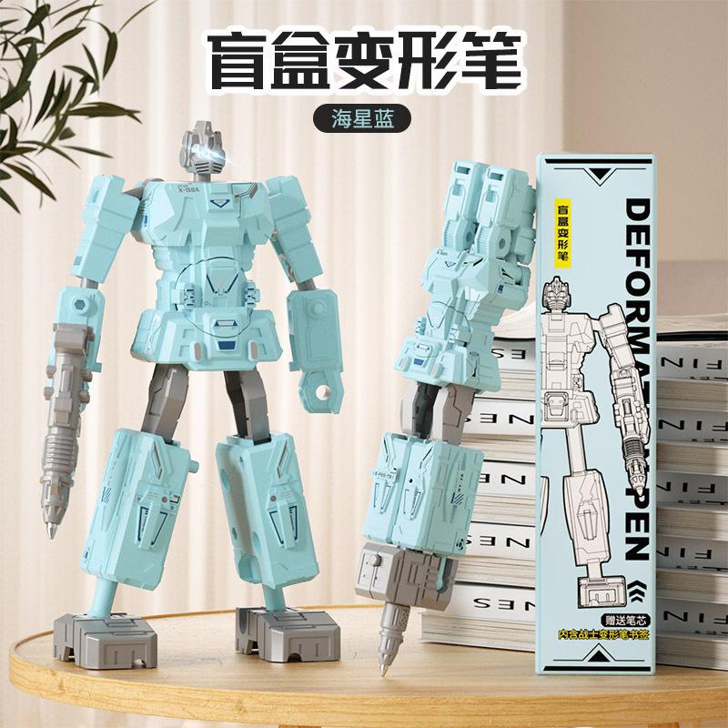 1PC Robot Deformation Pen Stationery Gel Pen Creative Deformable Robot Kids School Office Supplies Cute Cool Gift Prize