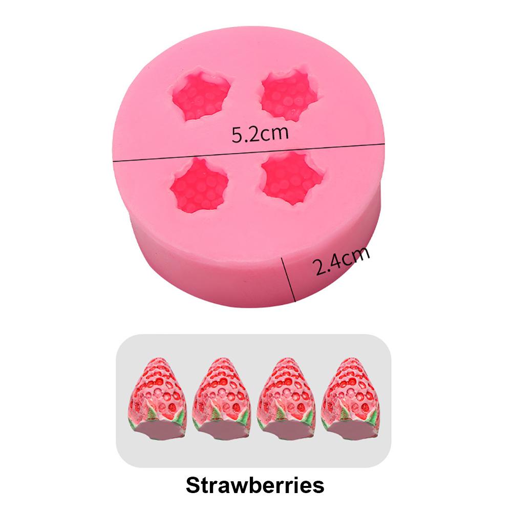 

Silicone world Silicone Cake Mold Blueberry Raspberry Pineapple Strawberries Fondant Mold Cake Decorating Tools Chocolate Mold суничний